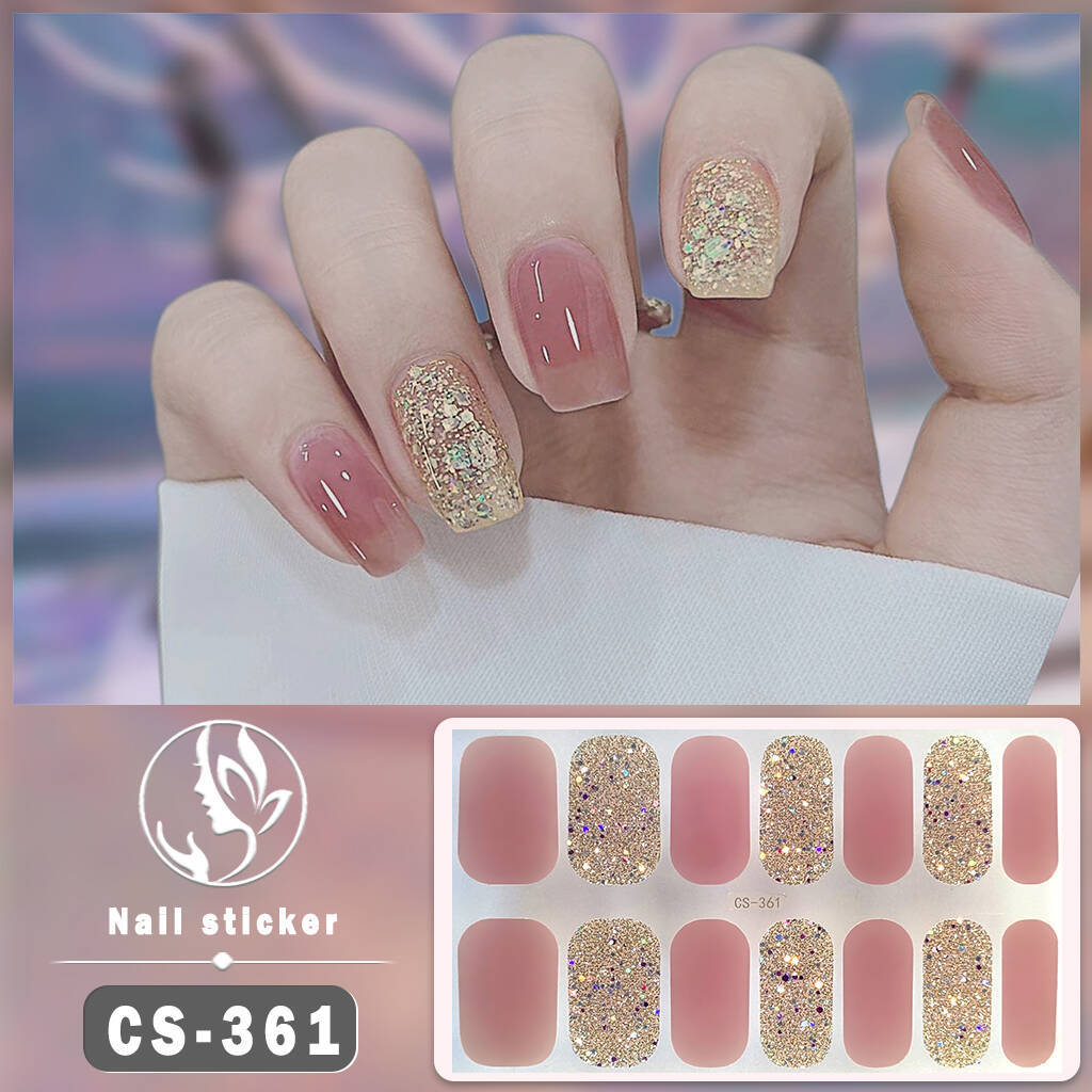 Pegatinas de uñas de gel Calcomanías de manicura impermeables