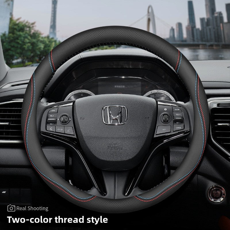 Cubierta del volante del coche Honda de cuero genuino ultrafino