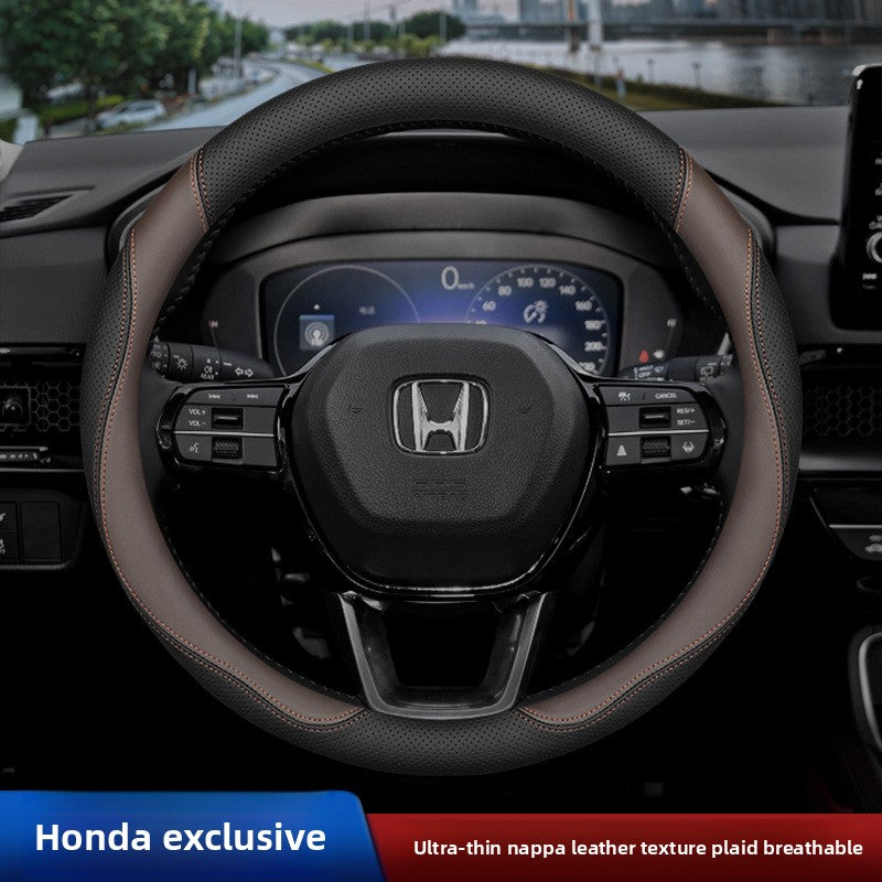 Cubierta del volante del coche Honda de cuero genuino ultrafino