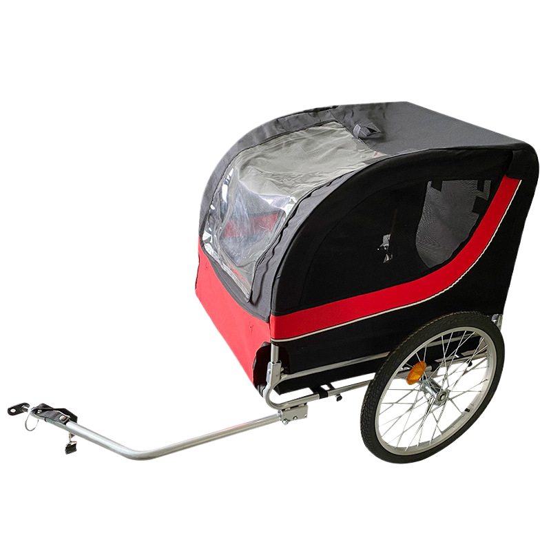 Remolque plegable para mascotas en bicicleta para viajes al aire libre