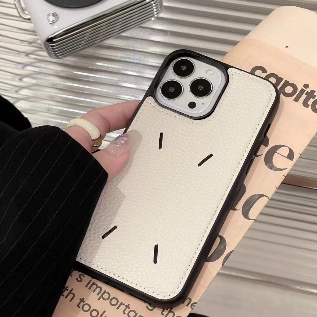 Funda de cuero bordado para iPhone de Apple