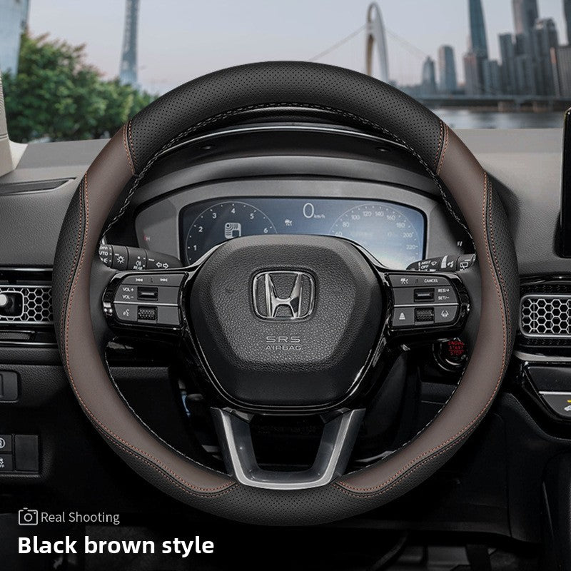 Cubierta del volante del coche Honda de cuero genuino ultrafino