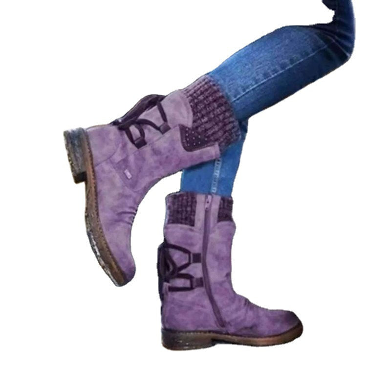 Botas de talla grande con media antorrilla
