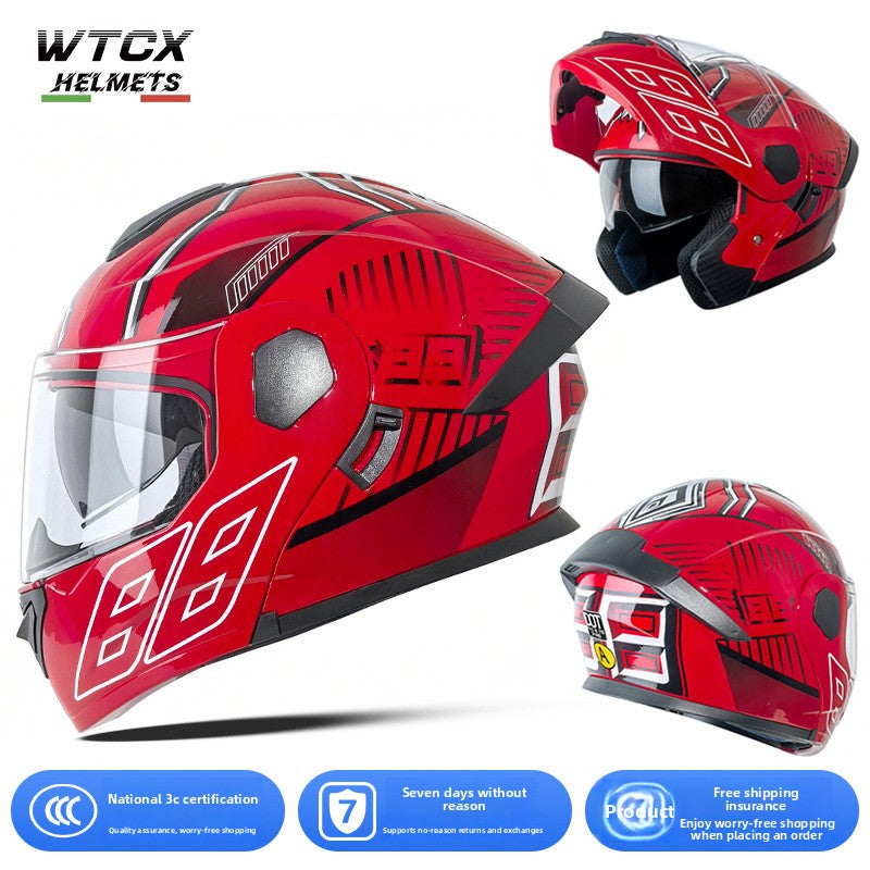 Casco de motocicleta de cara abierta
