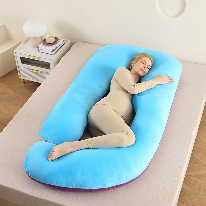 Almohada de soporte para el vientre en forma de G para mujeres embarazadas