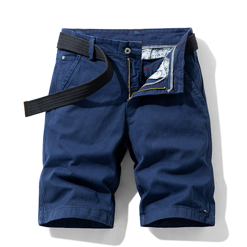 Pantalones cortos casuales de algodón para hombre