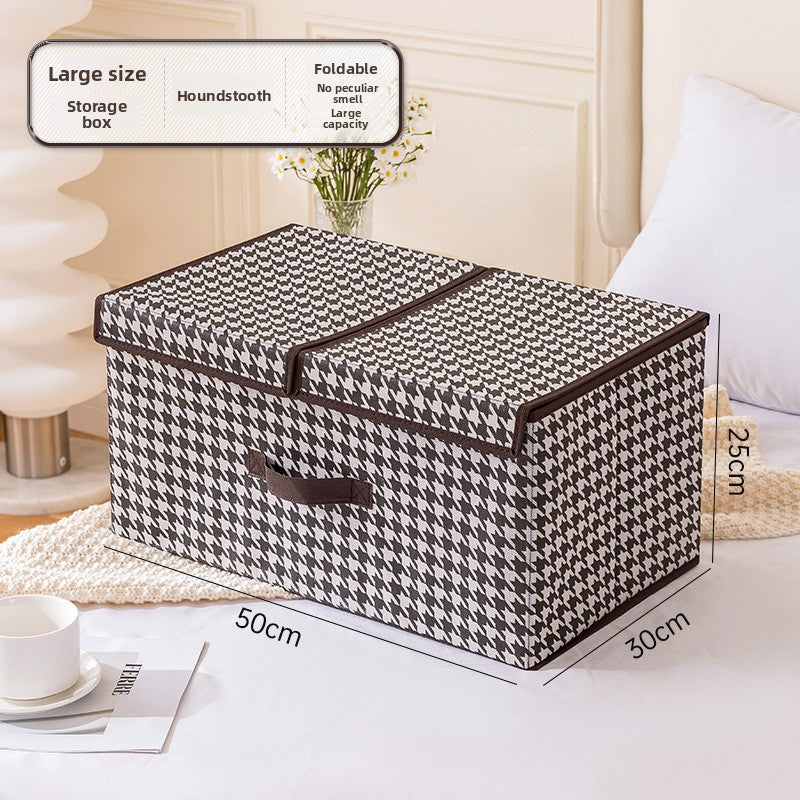 Foldable Non-Woven Storage Box with Lid