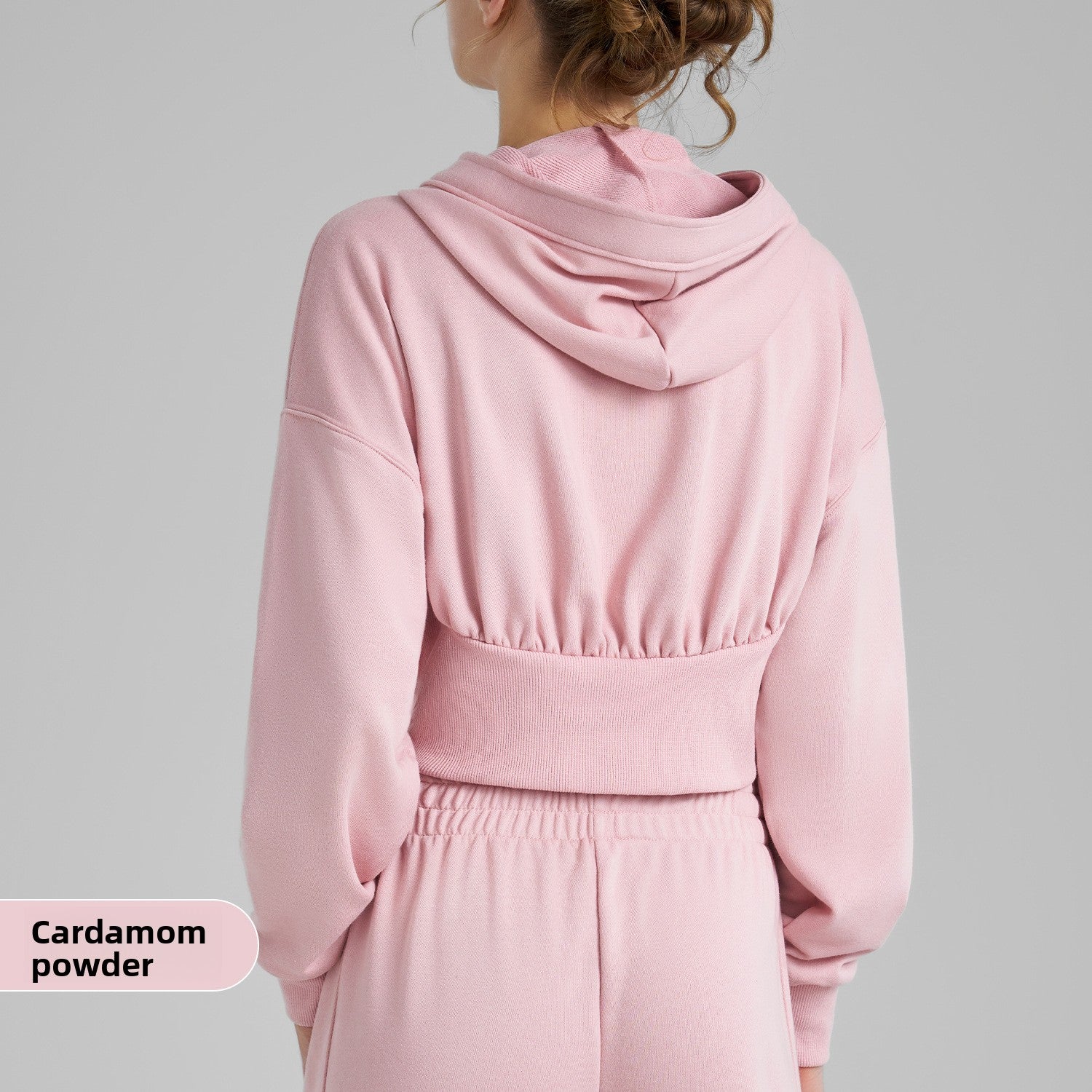 Hooded Yoga Fitness Top with Double Zipper