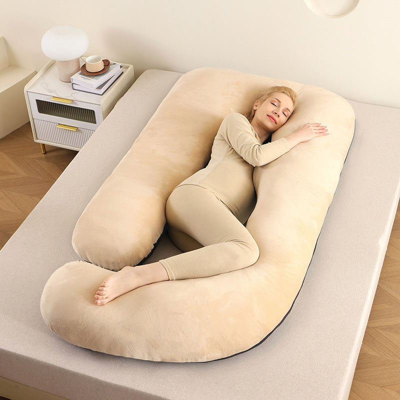 Almohada de soporte para el vientre en forma de G para mujeres embarazadas