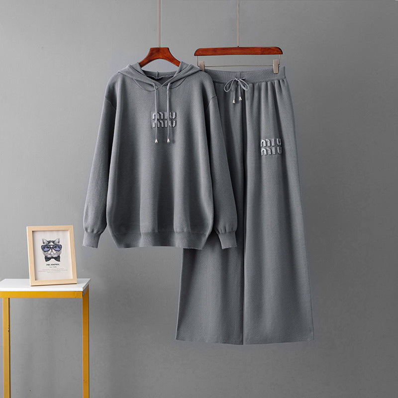 Pantalones de suéter con capucha