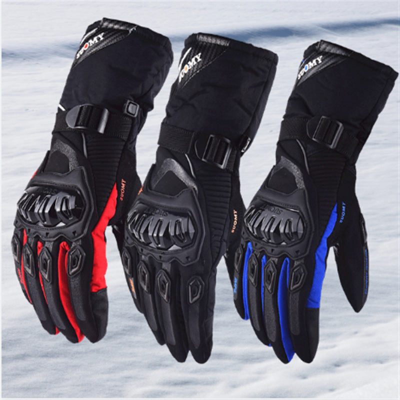 Guantes de invierno para moto Impermeable a prueba de viento
