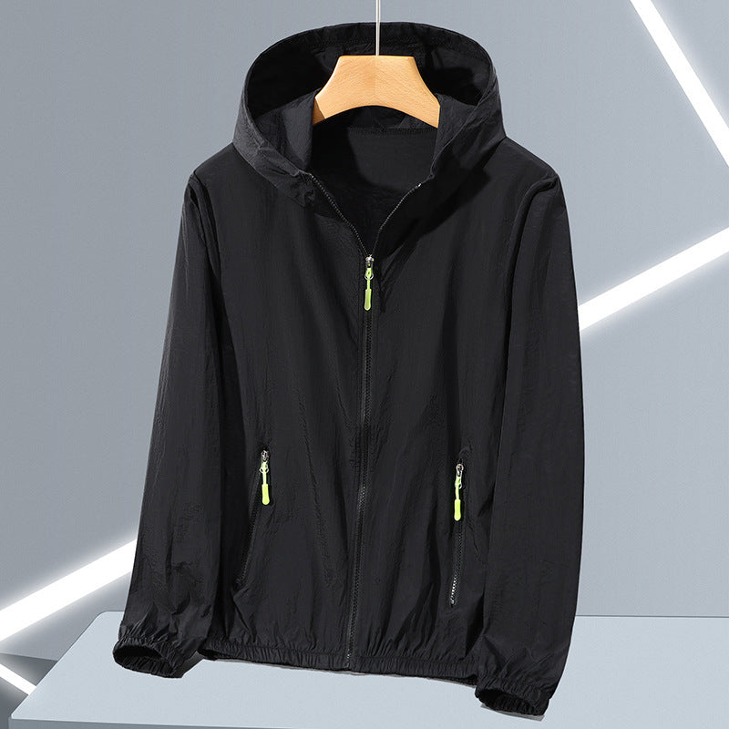 Chaqueta con capucha y protección UV