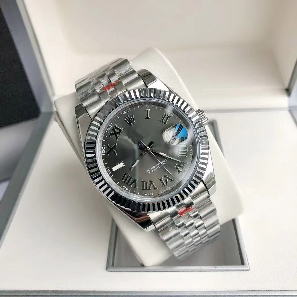 Reloj mecánico automático para hombre con pantalla luminosa