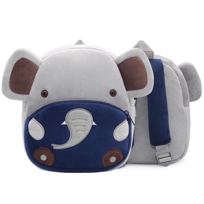 Mochila de peluche de animales de dibujos animados para niños