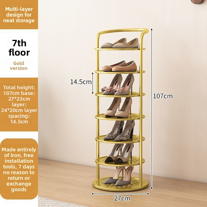 Multi Tier Iron Shoe Rack for Home Entrance Storage