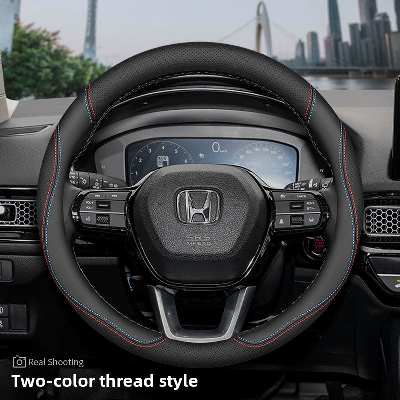 Cubierta del volante del coche Honda de cuero genuino ultrafino