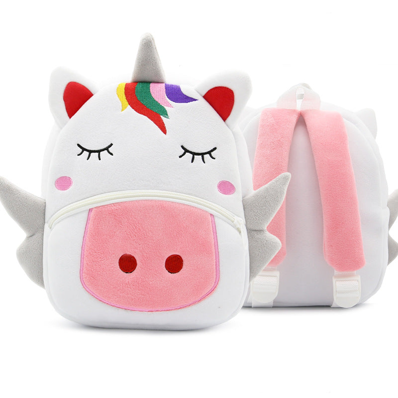 Mochila de peluche de animales de dibujos animados para niños