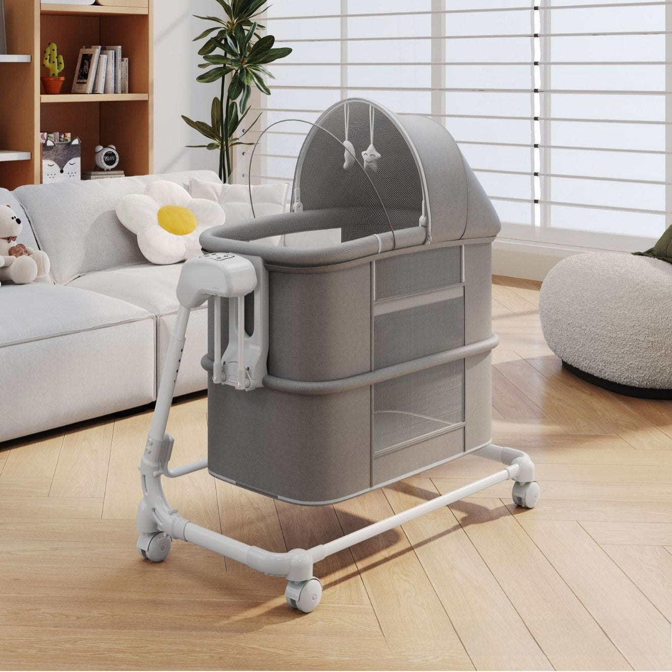 Mecedora eléctrica multifuncional para bebés