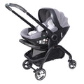 Cochecito de bebé reversible Kidilo 3 en 1 con cesta de transporte