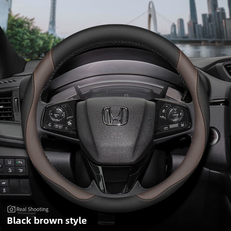 Cubierta del volante del coche Honda de cuero genuino ultrafino