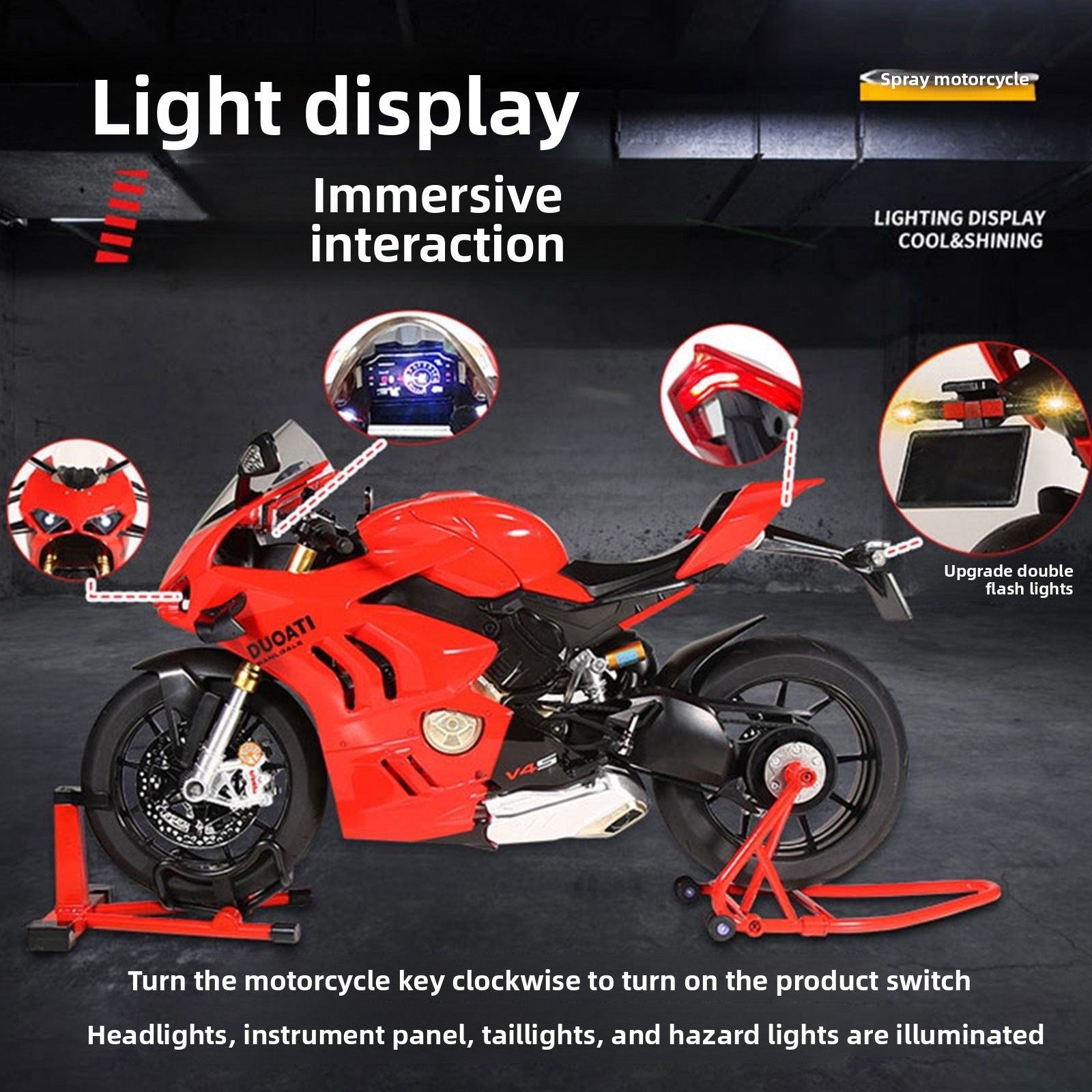 Modelo de motocicleta de aleación Ducati V4R
