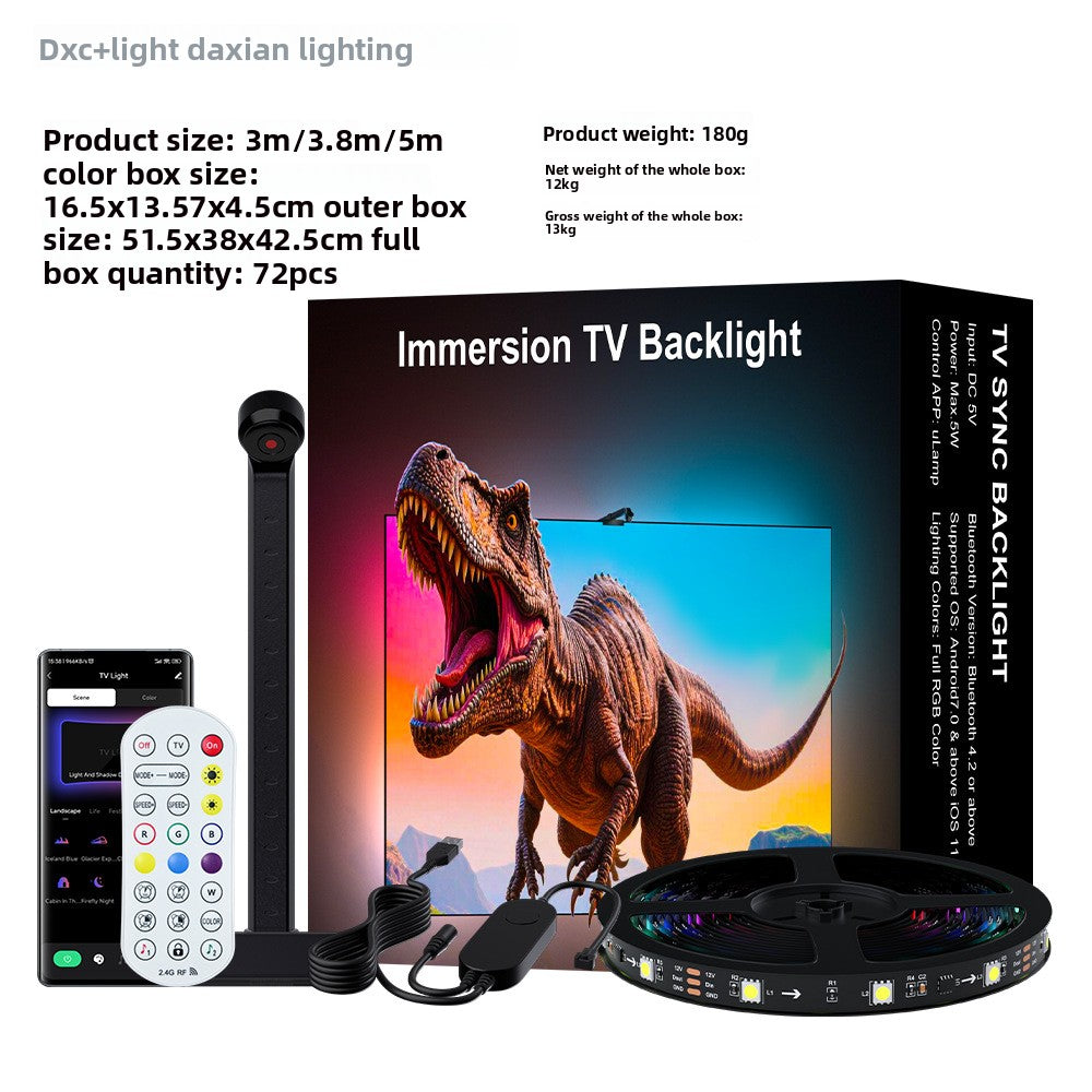 Tira de luz de ambiente para TV USB Bluetooth Sync RGB LED