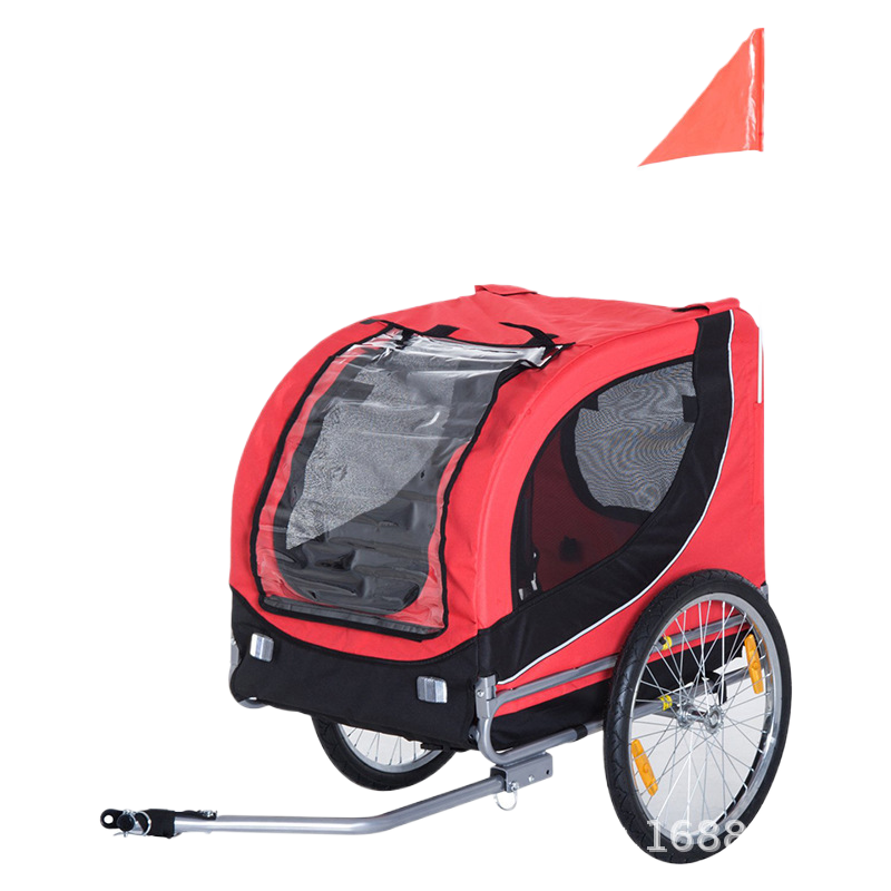 Remolque plegable para mascotas en bicicleta para viajes al aire libre