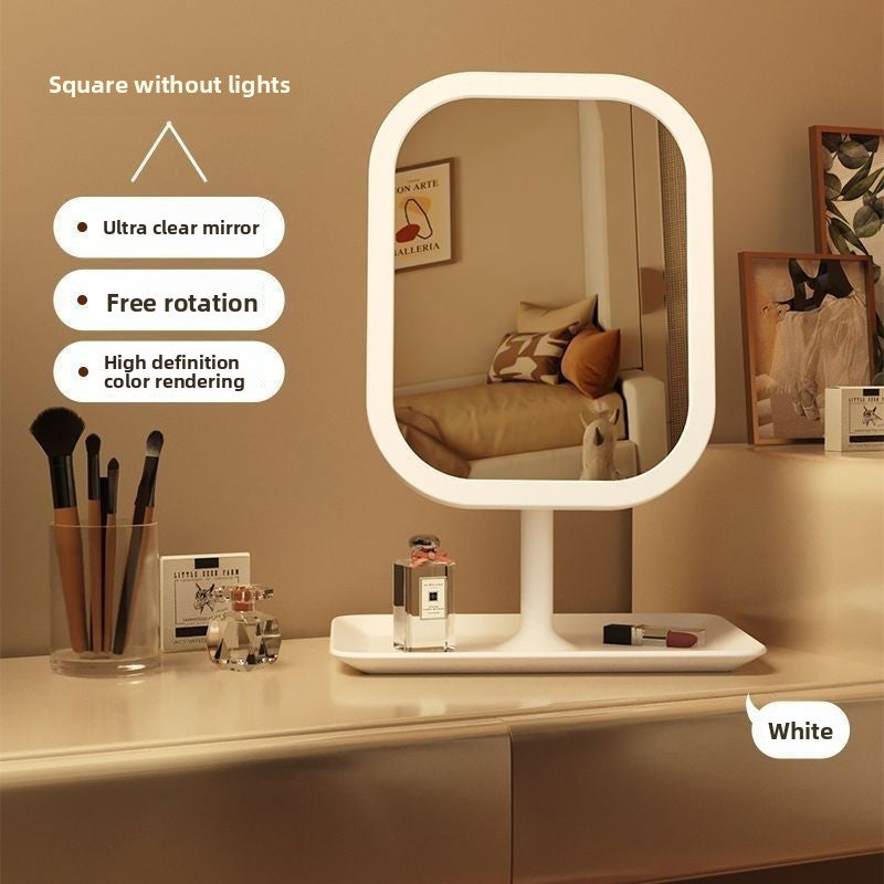 Espejo de maquillaje inteligente con luces LED