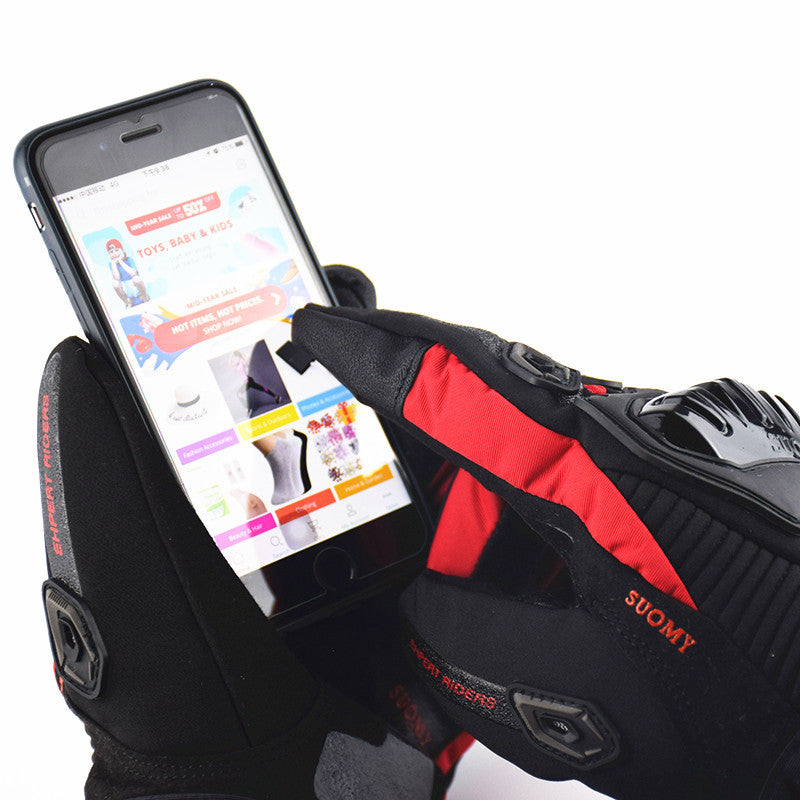 Guantes de invierno para moto Impermeable a prueba de viento