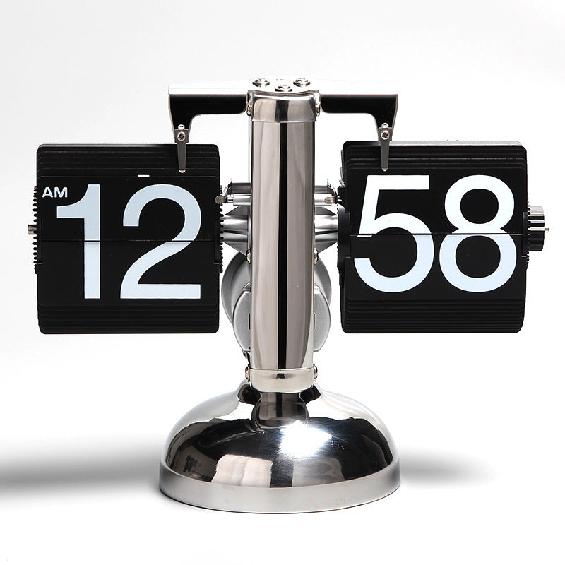 Reloj de escritorio retro automático con movimiento de cuarzo