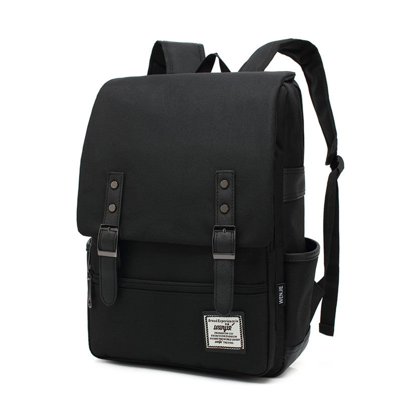 personality retro men and women outdoor canvas large travel backpack