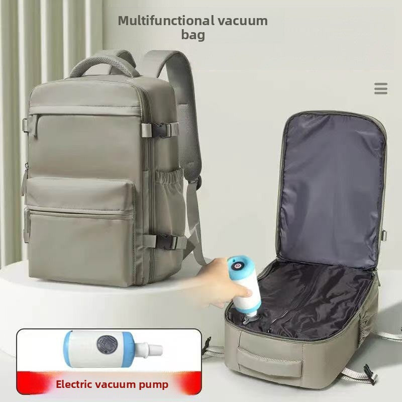Automatic Vacuum Compression Multifunctional Travel Backpack