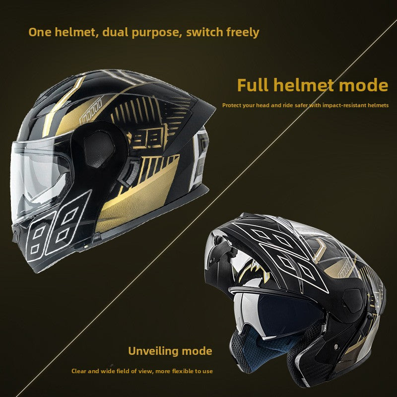 Casco de motocicleta de cara abierta