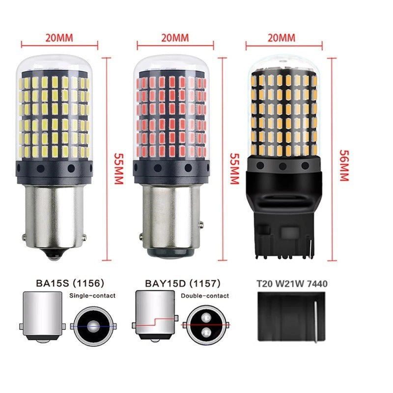 Luz de freno LED de señal de giro del coche T20