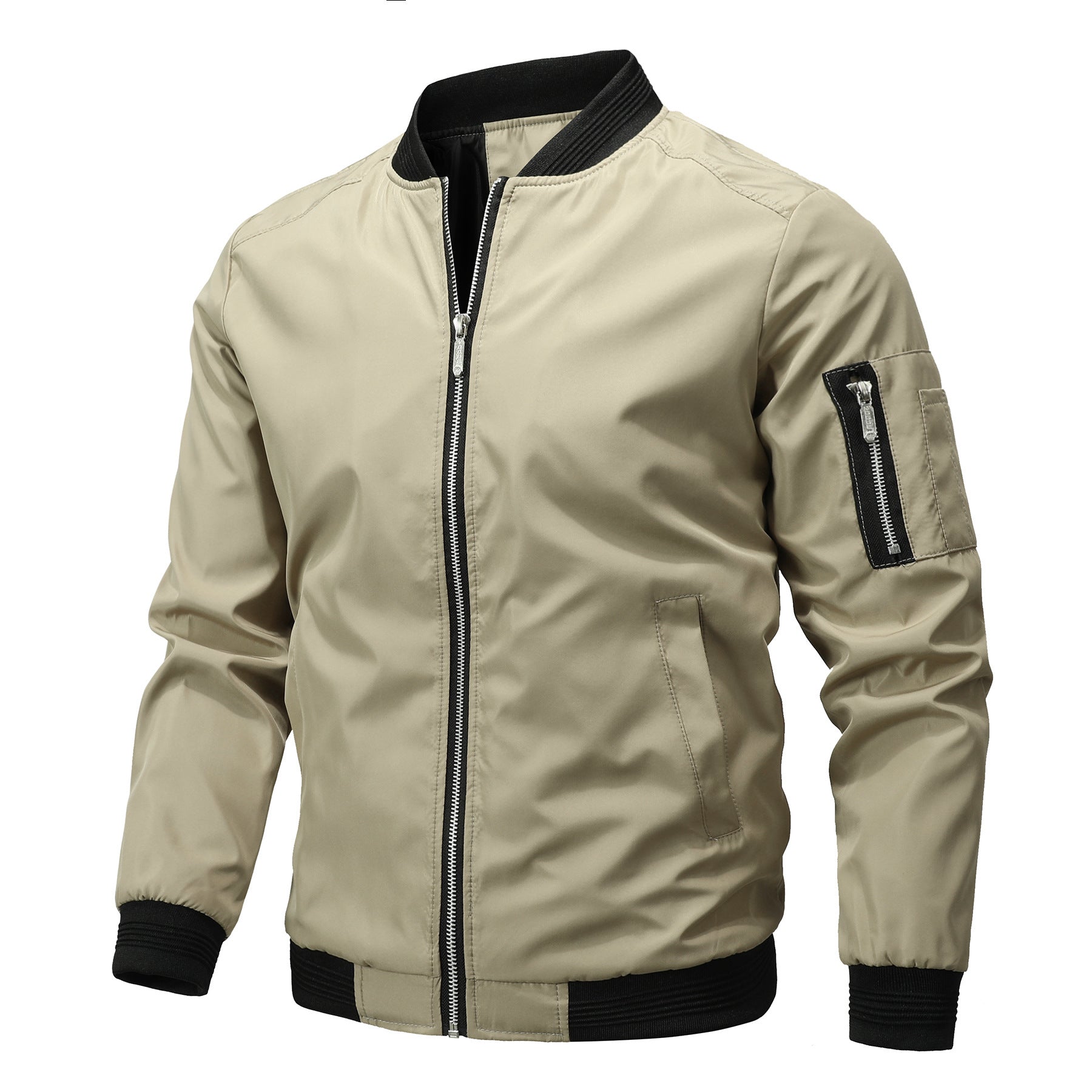Mens Slim Fit Baseball Jacket