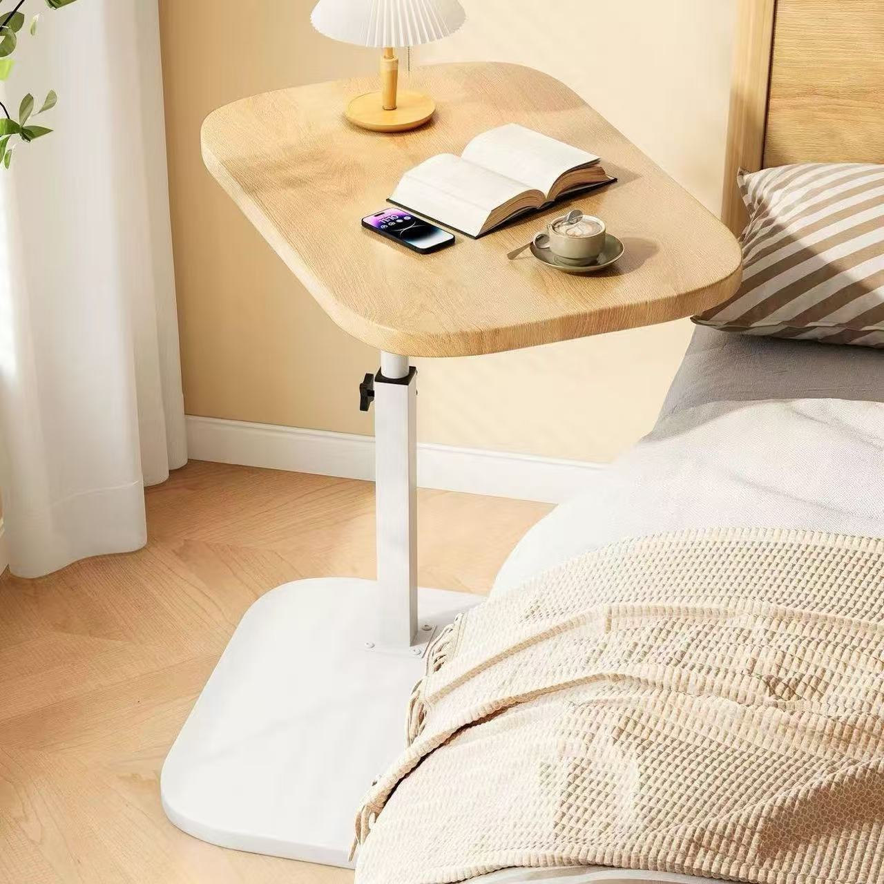 Mesa auxiliar de sofá de altura ajustable