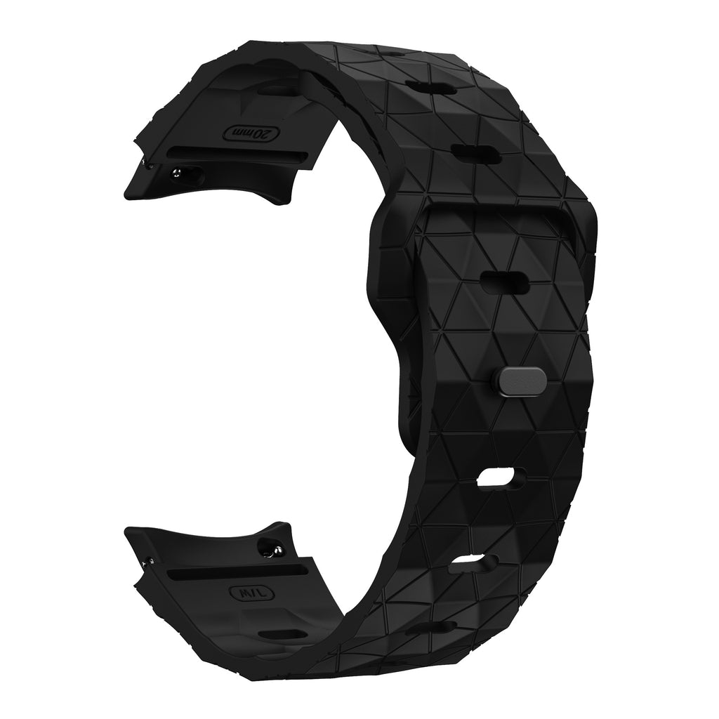 Correa de reloj de silicona invertida con patrón de fútbol