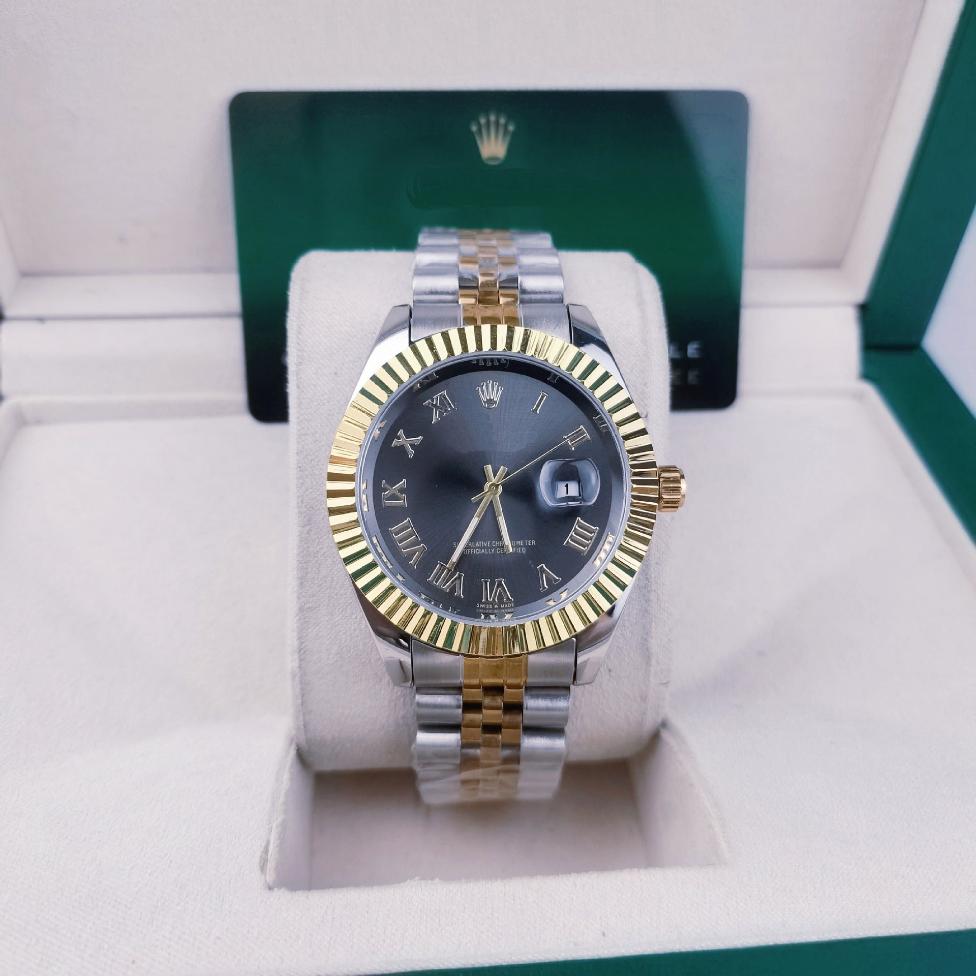 Reloj mecánico automático para hombre con pantalla luminosa
