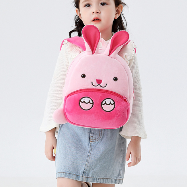 Mochila de peluche de animales de dibujos animados para niños