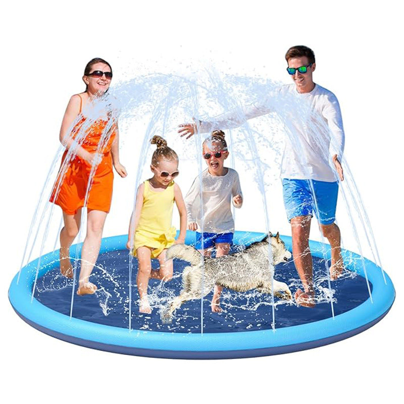 Alfombra de juego inflable con spray de agua al aire libre