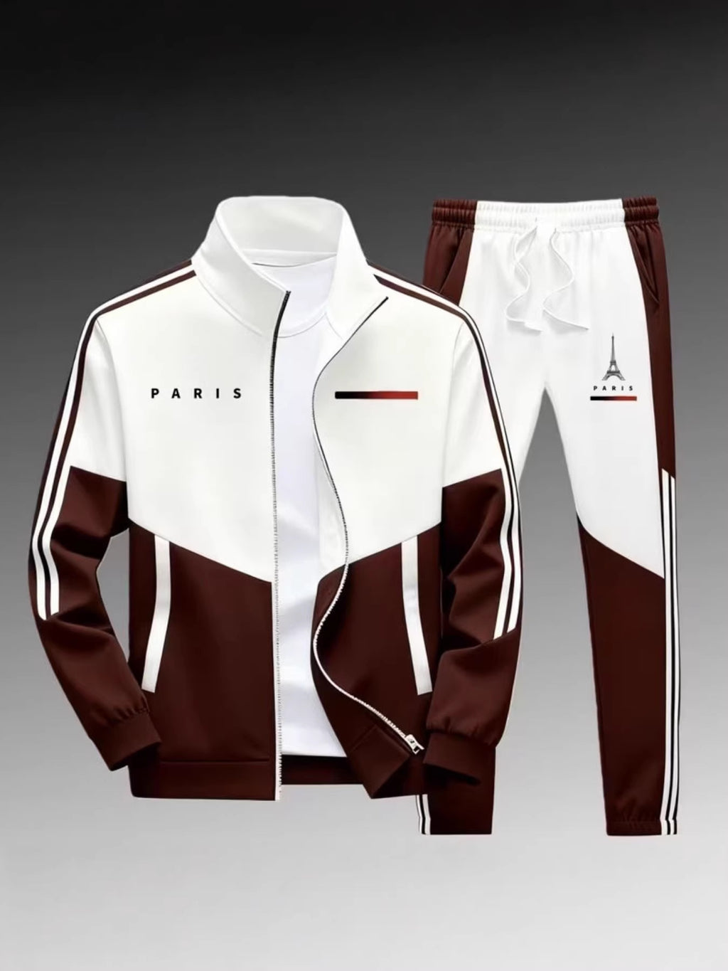 Mens Printed Jacket and Pants Set
