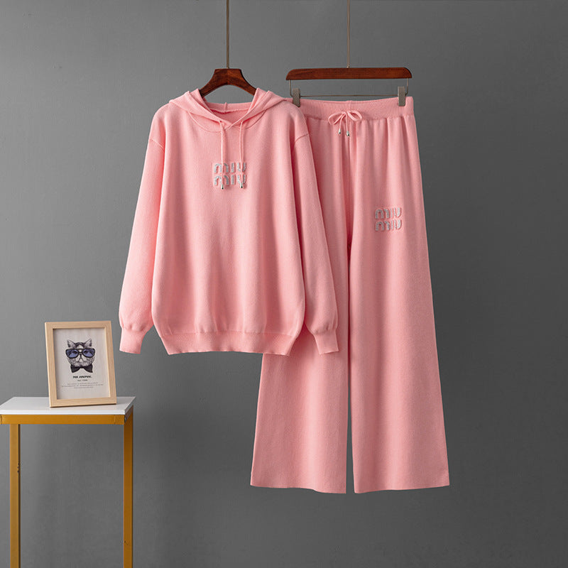 Pantalones de suéter con capucha