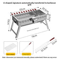 Parrilla giratoria automática portátil de acero inoxidable
