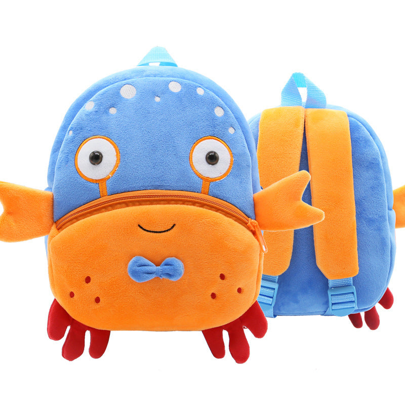Mochila de peluche de animales de dibujos animados para niños