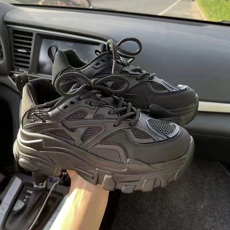 Zapatillas gruesas versátiles y deportivas y adelgazantes para mujer