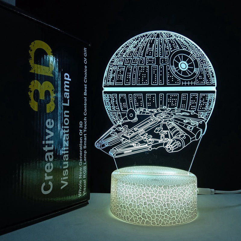 Luz nocturna 3D Horse USB que cambia de color Control remoto Lámpara decorativa para habitación de niños