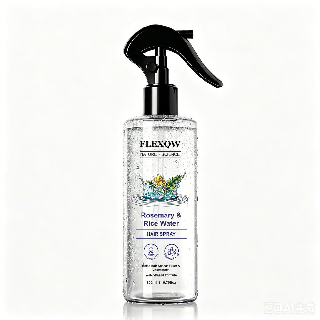 Spray para el cuidado del cabello con romero para un cabello suave y brillante y hidratante