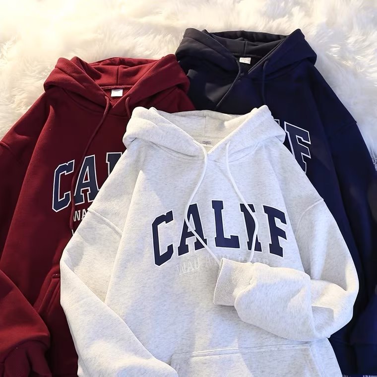 Sudadera de vellón con capucha estilo urbano