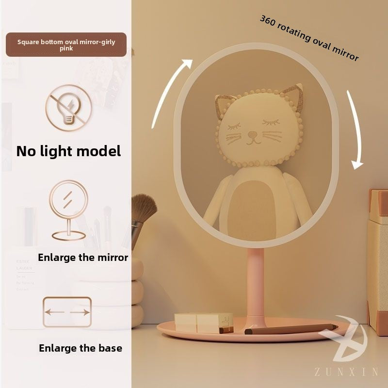 Espejo de maquillaje inteligente con luces LED