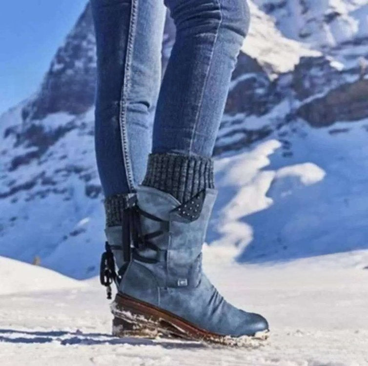 Botas de talla grande con media antorrilla
